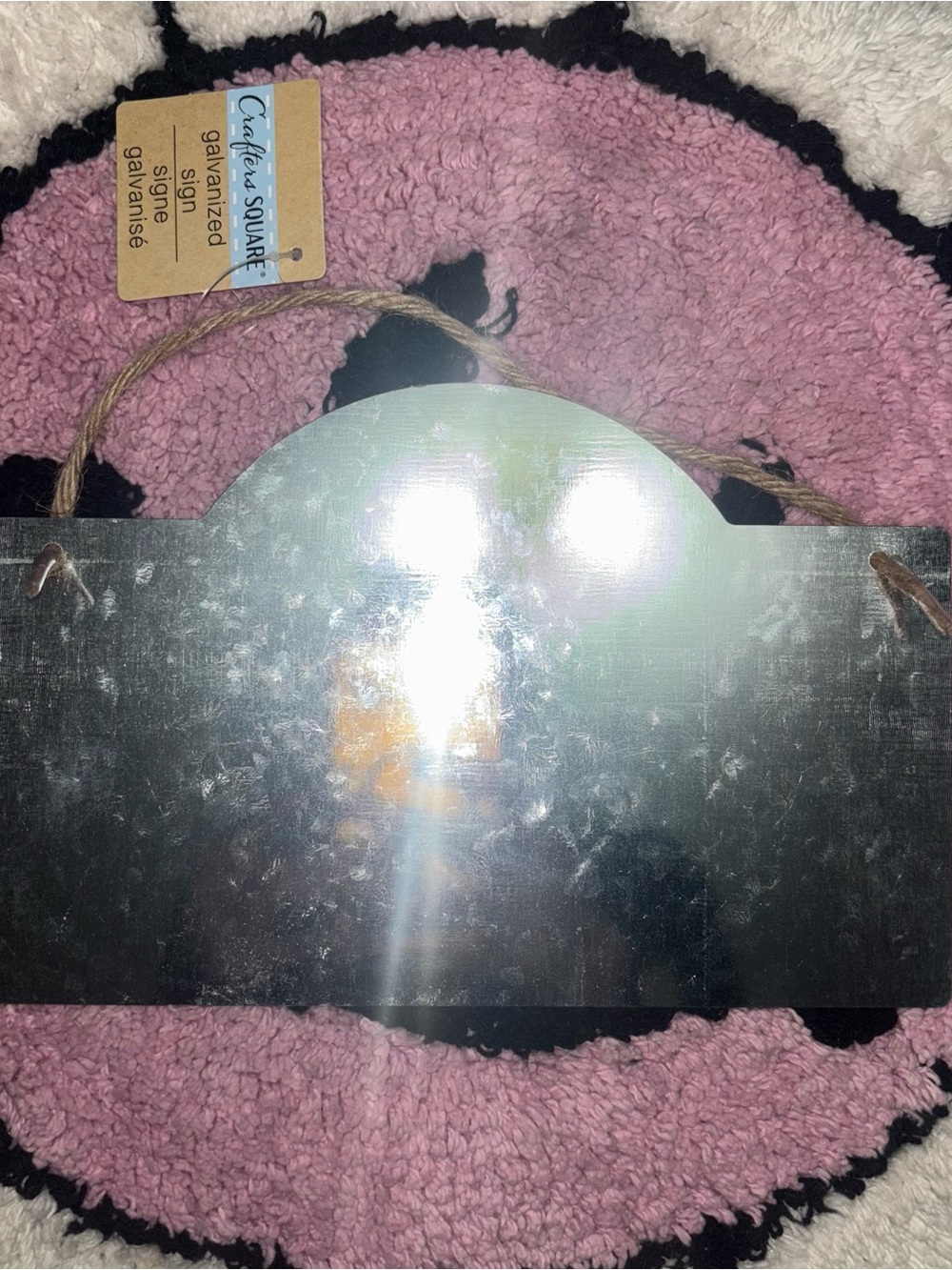 Galvanized Metal Wall Sign - NWT